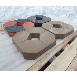 Газонная плитка для экопарковки «Восьмигранник» из бетона